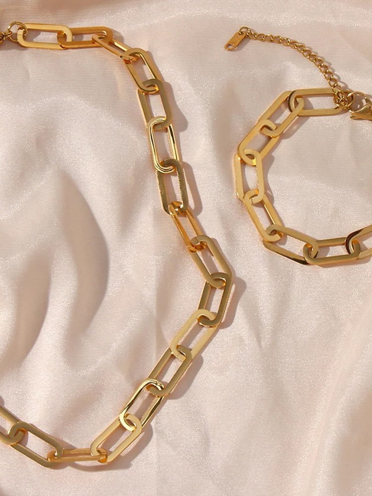 Wieneke Paperclip Schakelarmband - Pre-order - Rosa Jewels