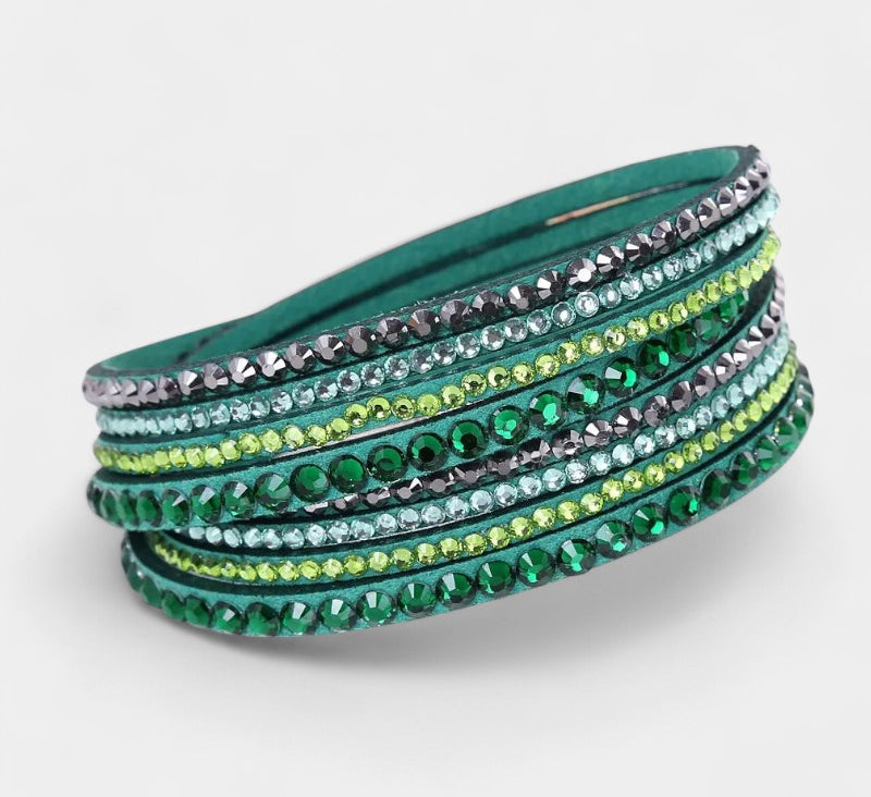 Virelle-Fashion Unisex Bracelet All-year-Virelle Armband - Multi-layer rhinestone band met elegante uitstraling