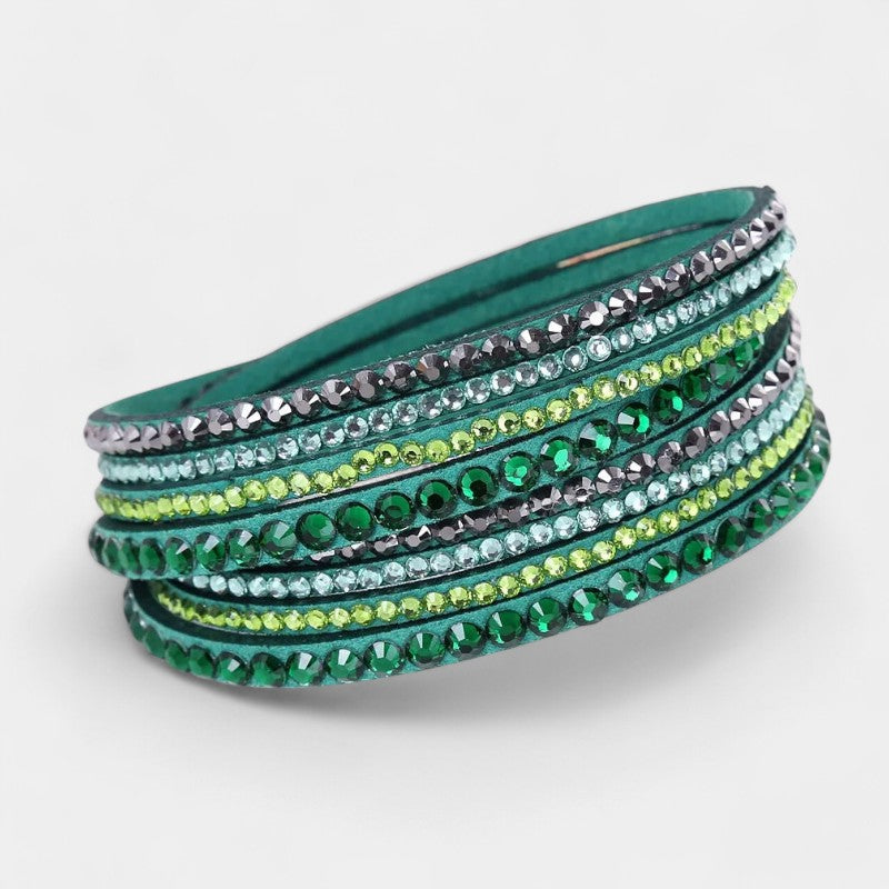 Virelle-Fashion Unisex Bracelet All-year-Virelle Armband - Multi-layer rhinestone band met elegante uitstraling