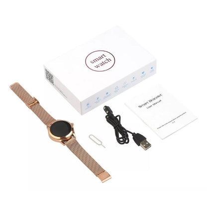 Luxe Galaxy Smartwatch Dames | RVS Smartwatch Horloge | Roségoud/Zilver