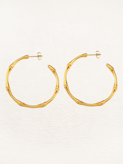 Alice Bamboe Hoops - Rosa Jewels