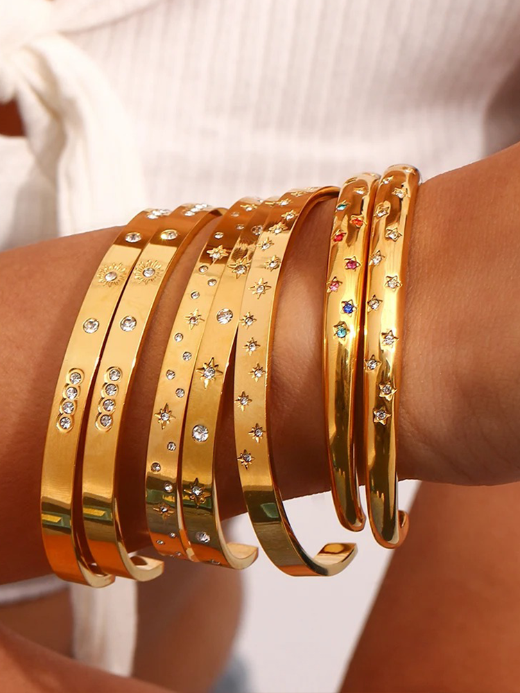 Nicole Sun Bangle - Rosa Jewels