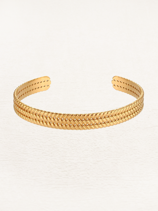 Anna Gevlochten Bangle - Rosa Jewels