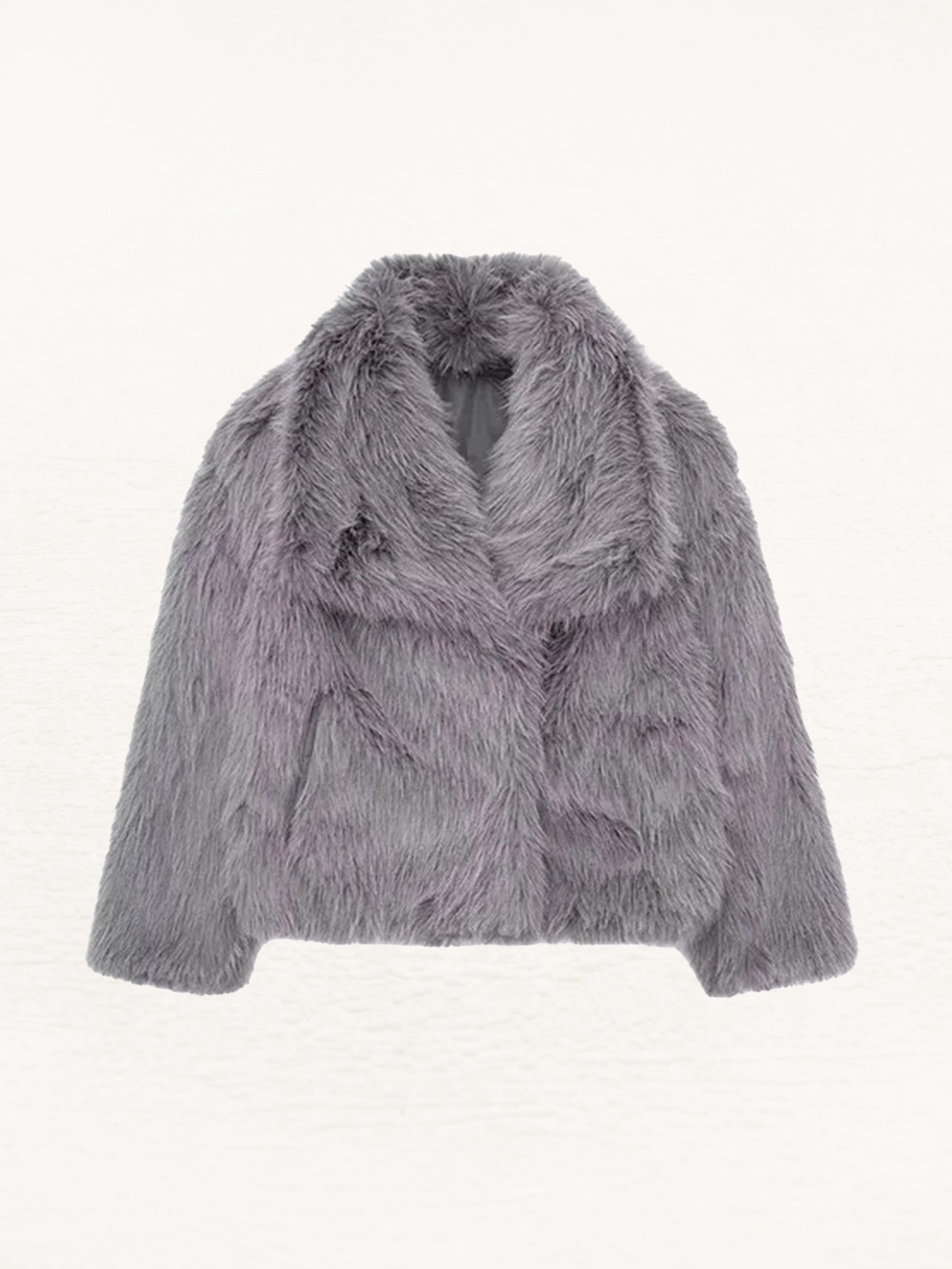 Cynthia Faux Fur Winterjas Dames | Vrouwen Herfstjas Bont Grijs