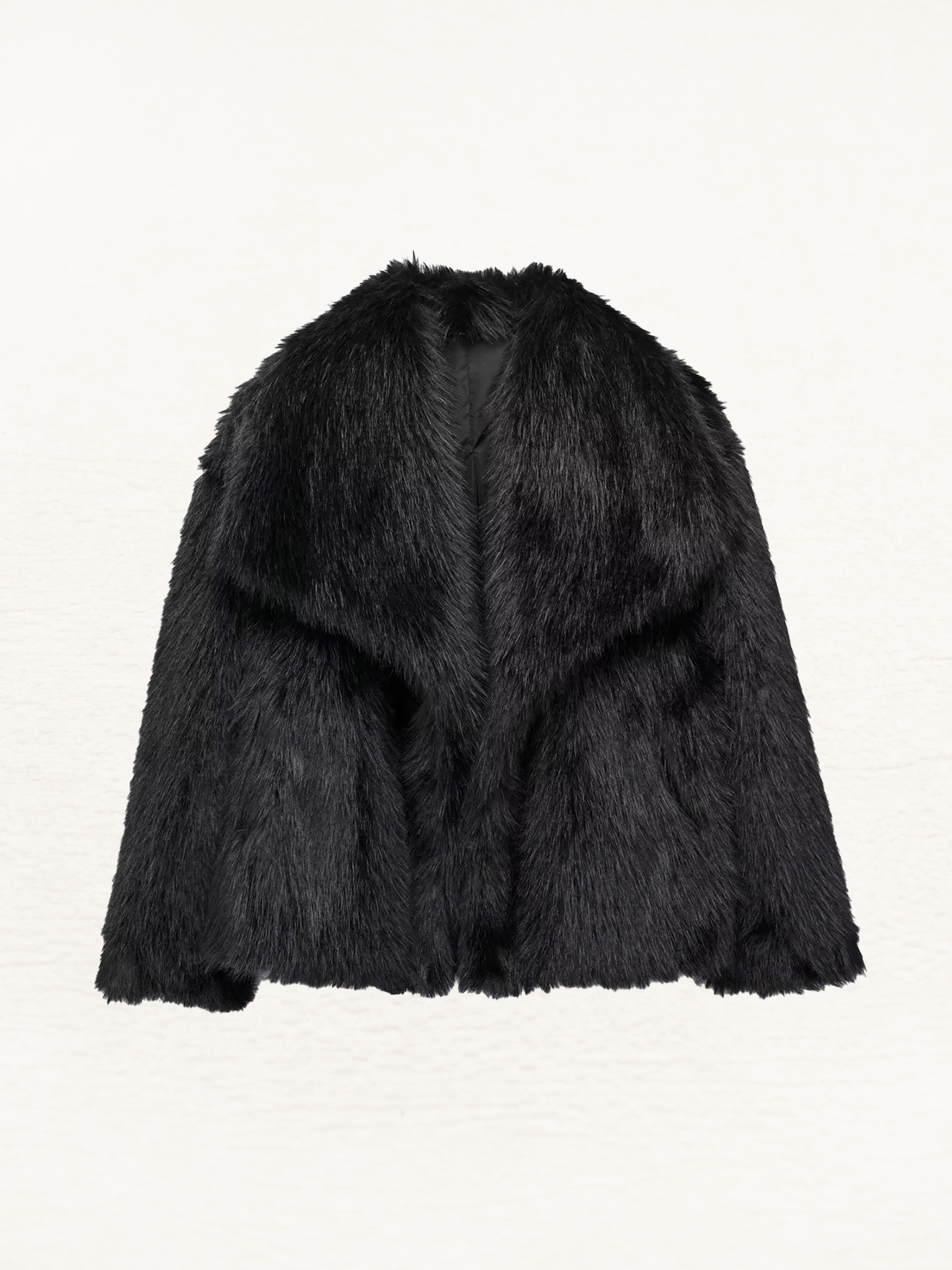 Cynthia Faux Fur Winterjas Dames | Vrouwen Herfstjas Bont Zwart