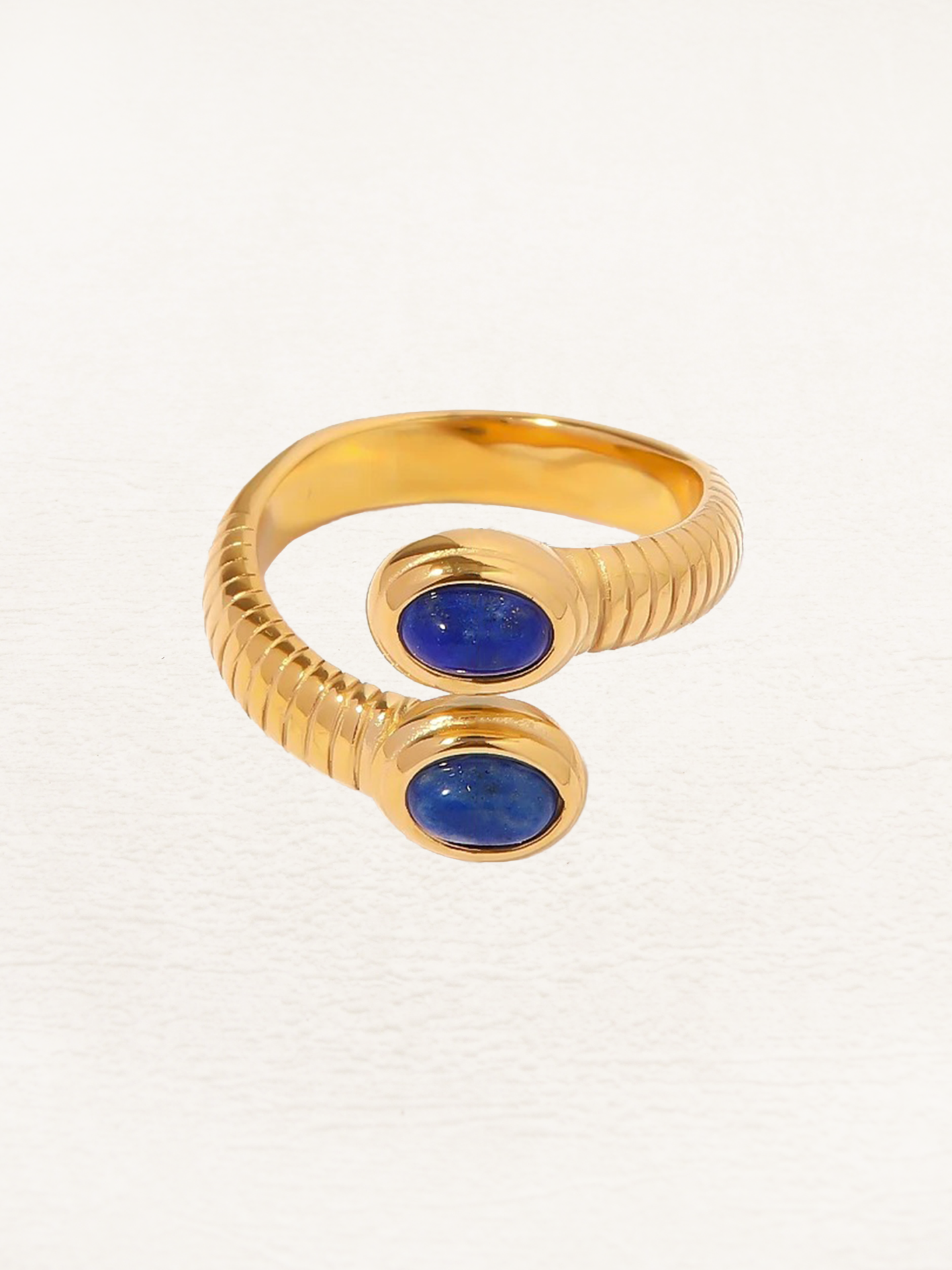 Davina Lapis Lazuli Edelsteen Ring Goud