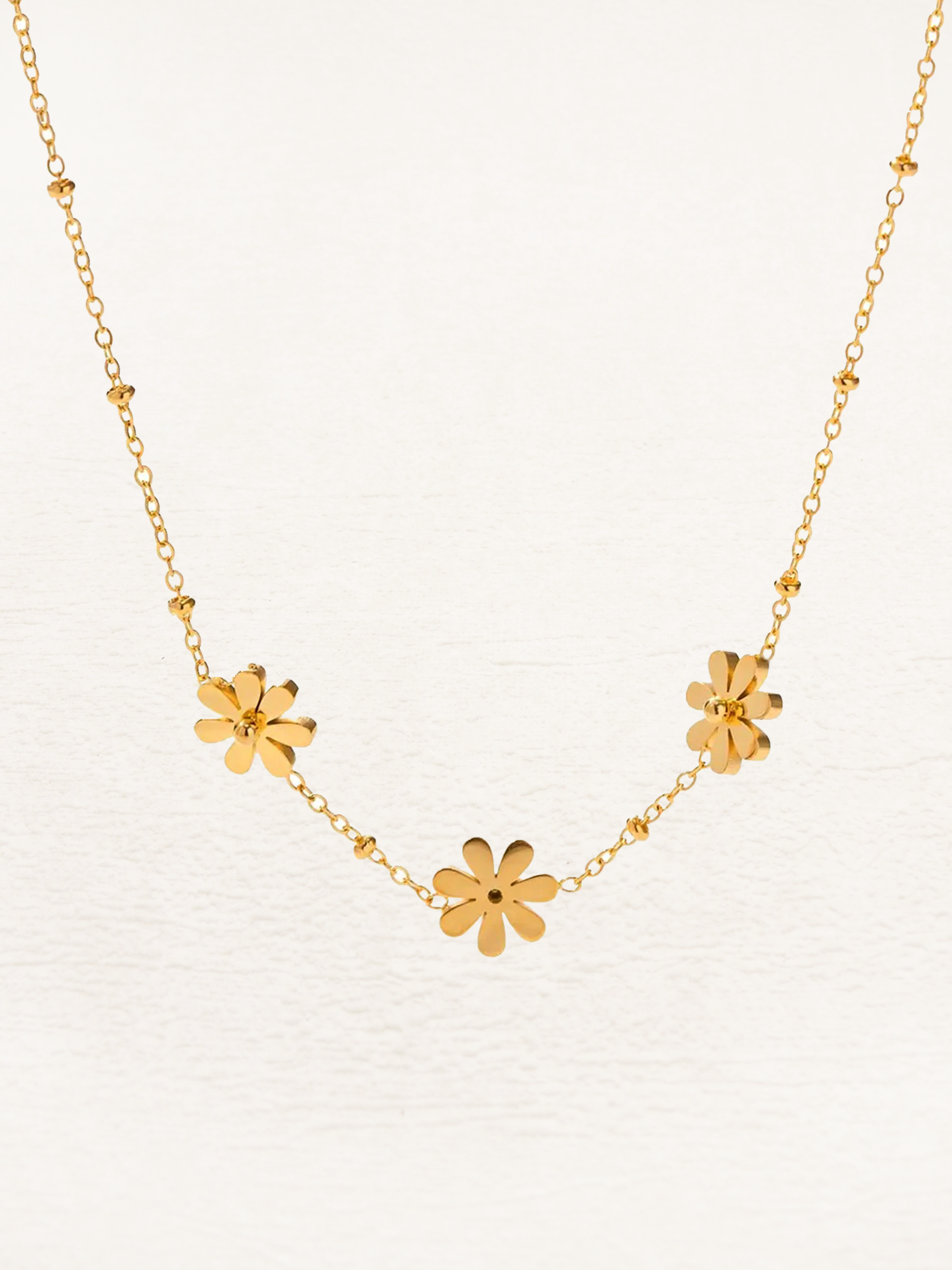 Elle Flower Ketting Goud