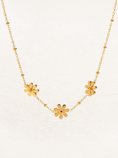 Elle Flower Ketting Goud