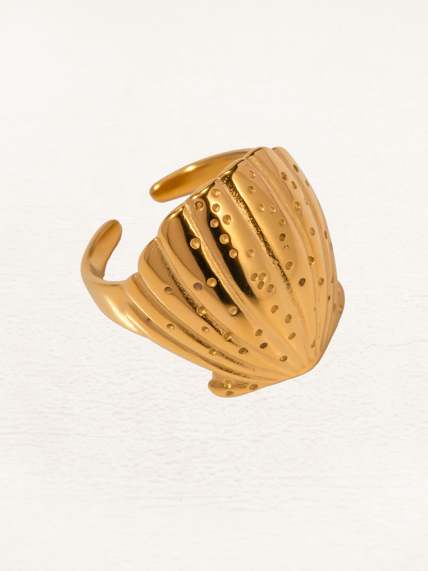 Eveline Schelp Ring Goud