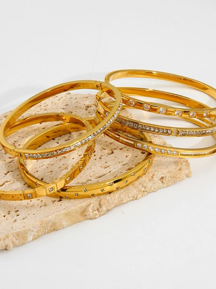 Chiara Zirkonia Bangle Goud