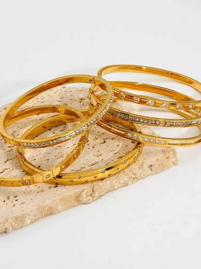 Chiara Zirkonia Bangle Goud