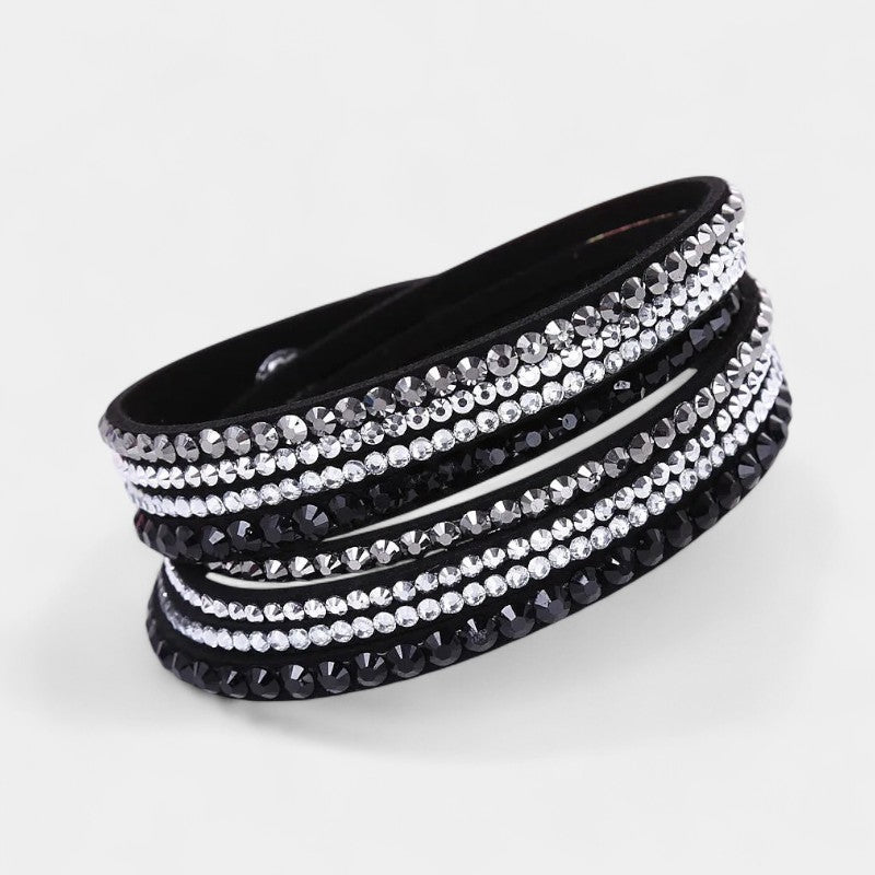  Virelle-Fashion Unisex Bracelet All-year-Virelle Armband - Multi-layer rhinestone band met elegante uitstraling