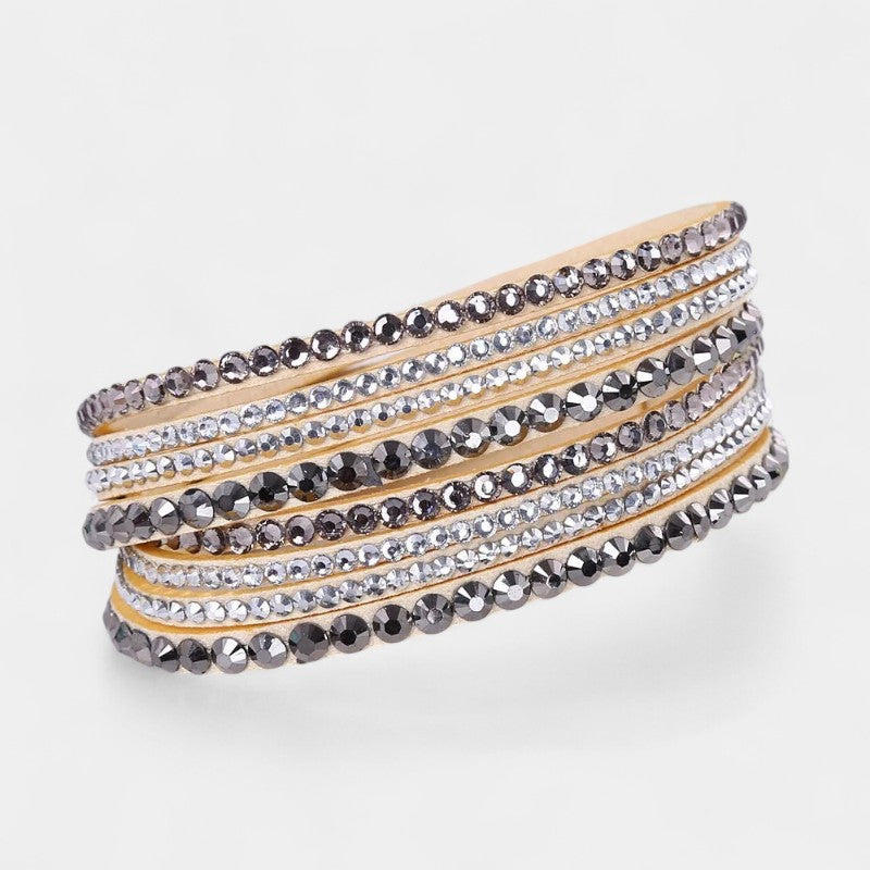  Virelle-Fashion Unisex Bracelet All-year-Virelle Armband - Multi-layer rhinestone band met elegante uitstraling