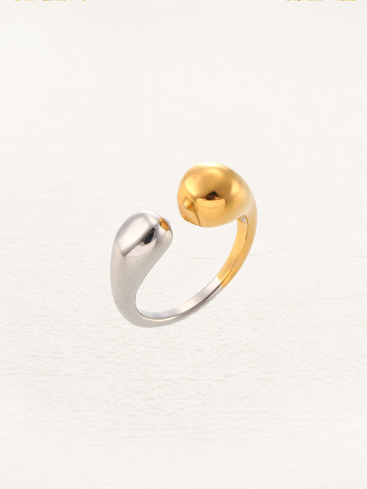 Liv Druppel Ring Goud-Zilver - Rosa Jewels