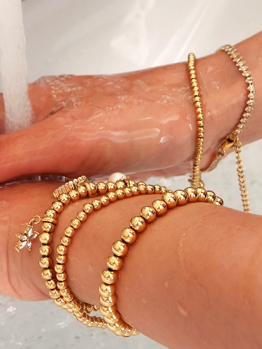 Lotte Basic Beads Armband 3, 4, 5 of 6 mm - Rosa Jewels