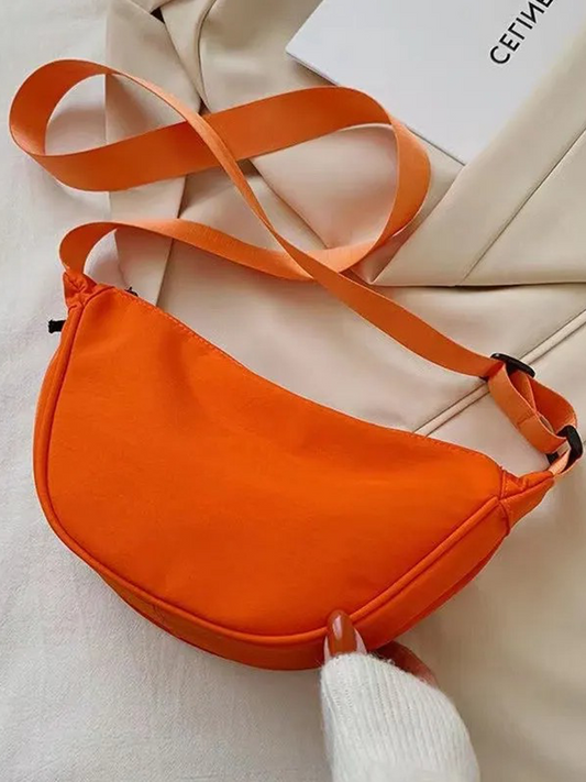 Lydia Dames PU Leren Schoudertas | Crossbody Tas Oranje