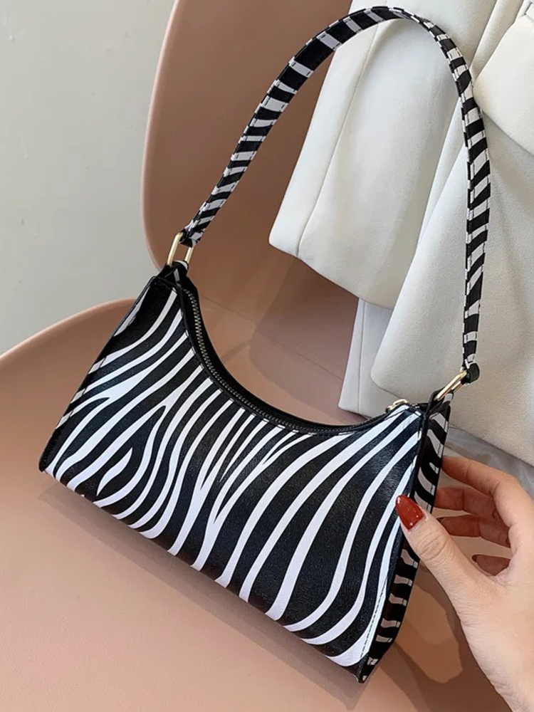 Maaike Zebra Print Handtas | Schoudertas | Design Tas