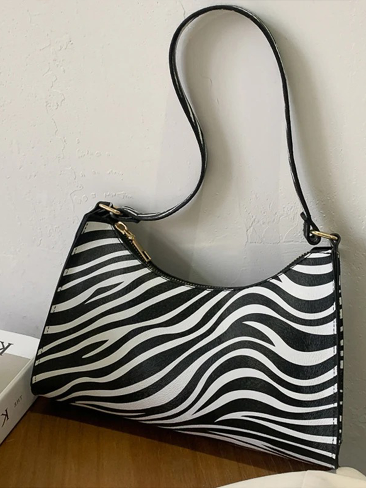 Maaike Zebra Print Handtas | Schoudertas | Design Tas