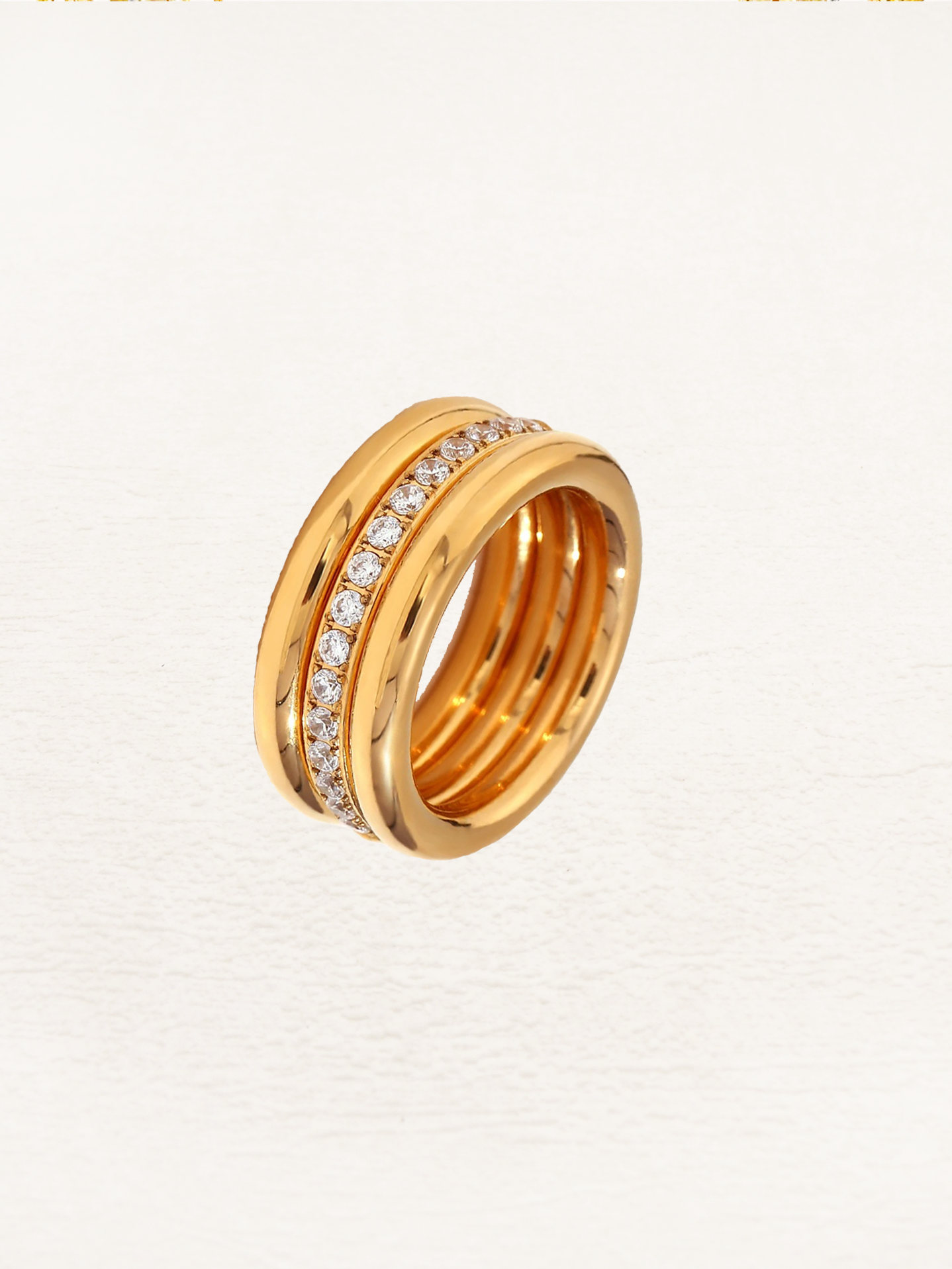 Mia Zirkonia Ring Set Goud