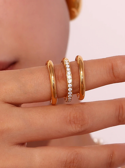 Mia Zirkonia Ring Set Goud