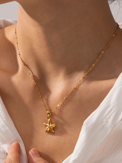 Mieke Delicate Zeester Ketting Goud