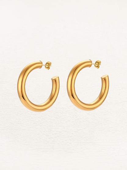 Demi Hoops 50 mm - Rosa Jewels