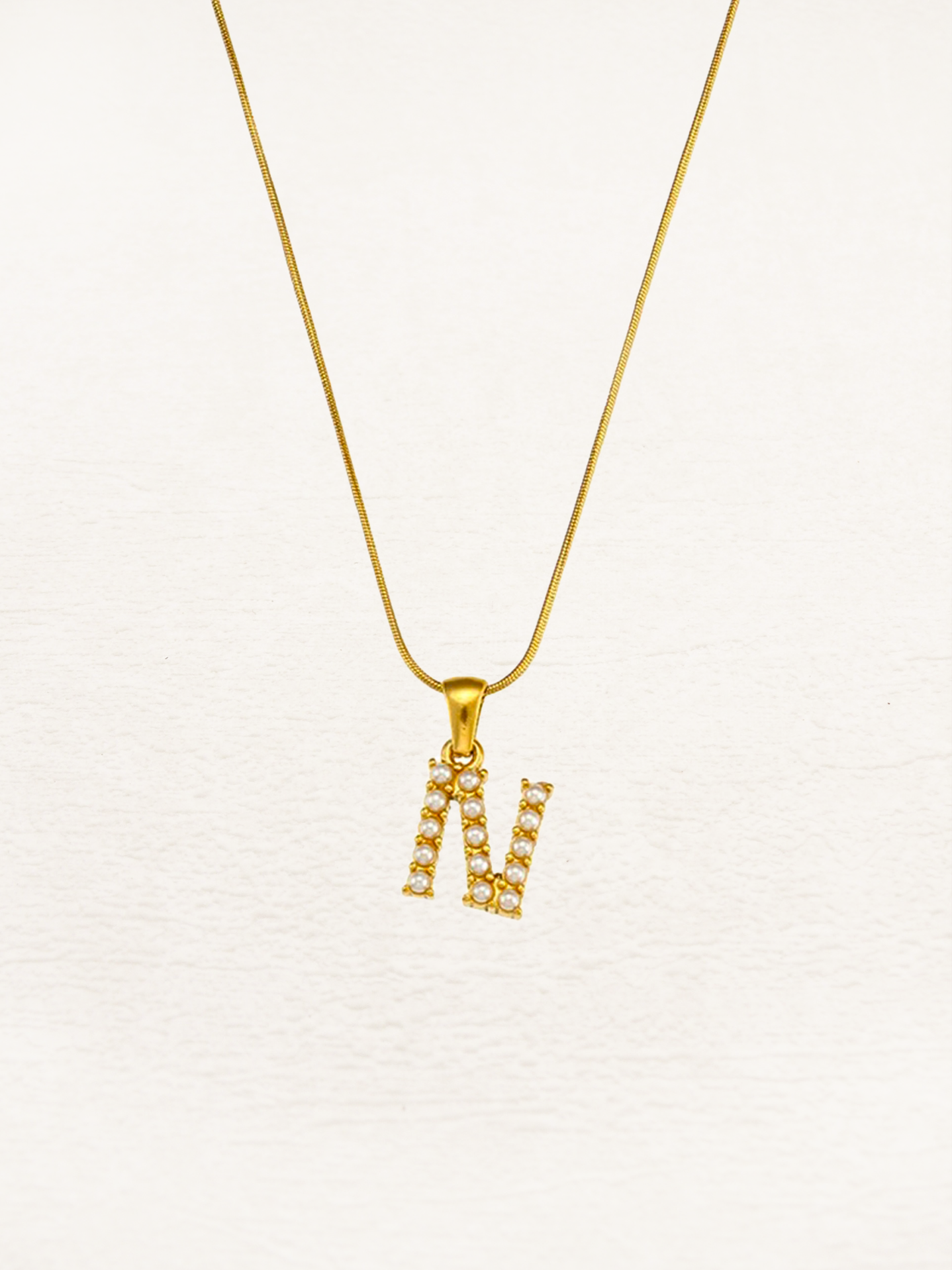 Parel Letter Ketting - Pre-order - Rosa Jewels