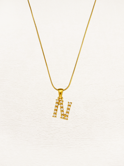 Parel Letter Ketting - Pre-order - Rosa Jewels