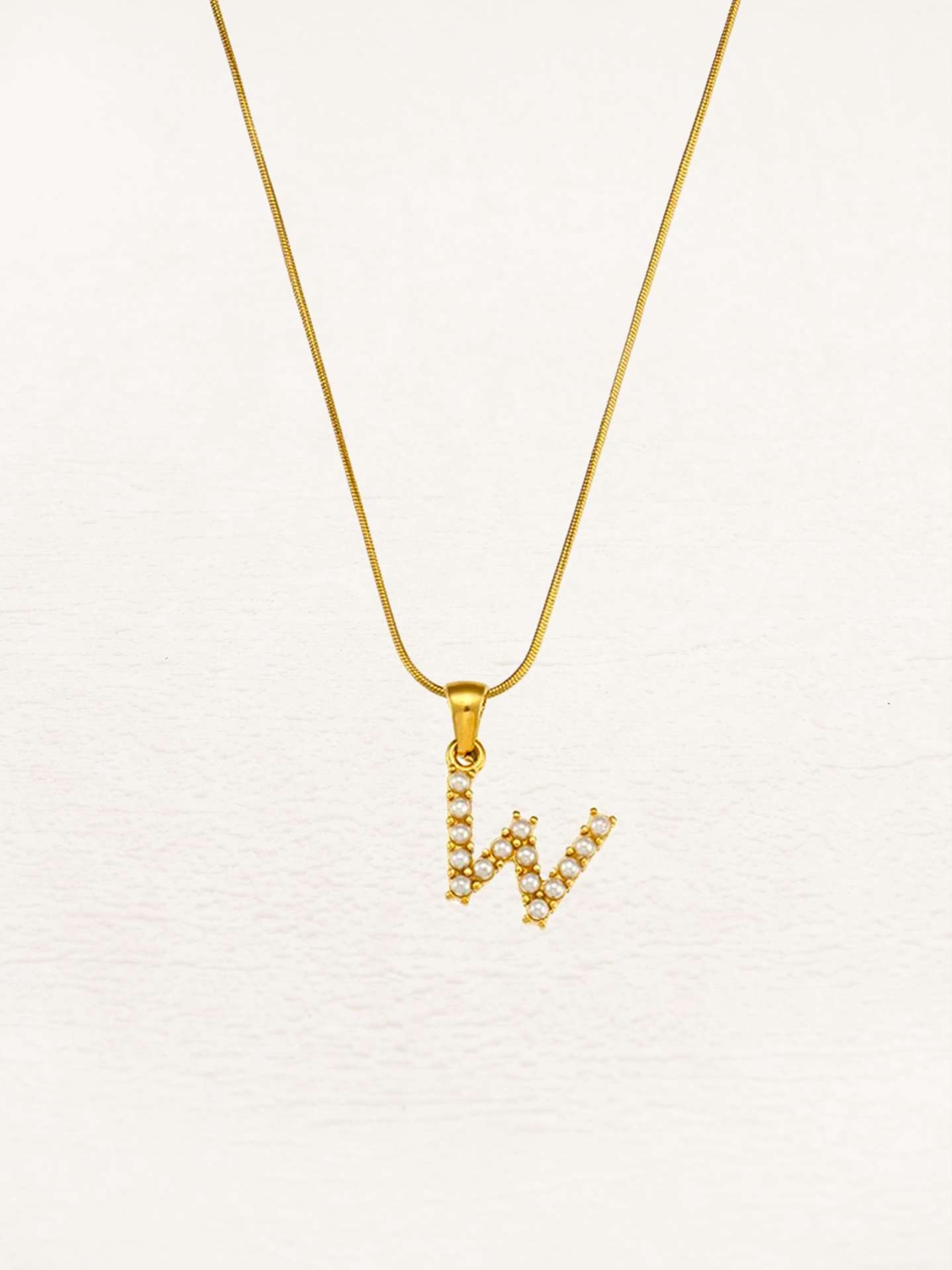 Parel Letter Ketting - Pre-order - Rosa Jewels