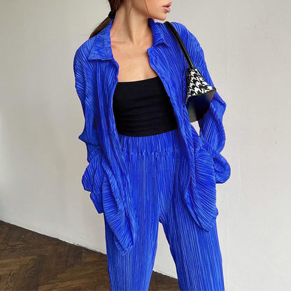 Nadia Loungeset | Kleurrijke & Stijlvolle Combiset Dames | Zomerse Kledingseet | Blouse + Broek Set