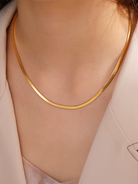 Sophia Snake Chain Ketting (3, 4 of 5 mm) - Rosa Jewels