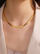 Sophia Snake Chain Ketting (3, 4 of 5 mm) - Rosa Jewels