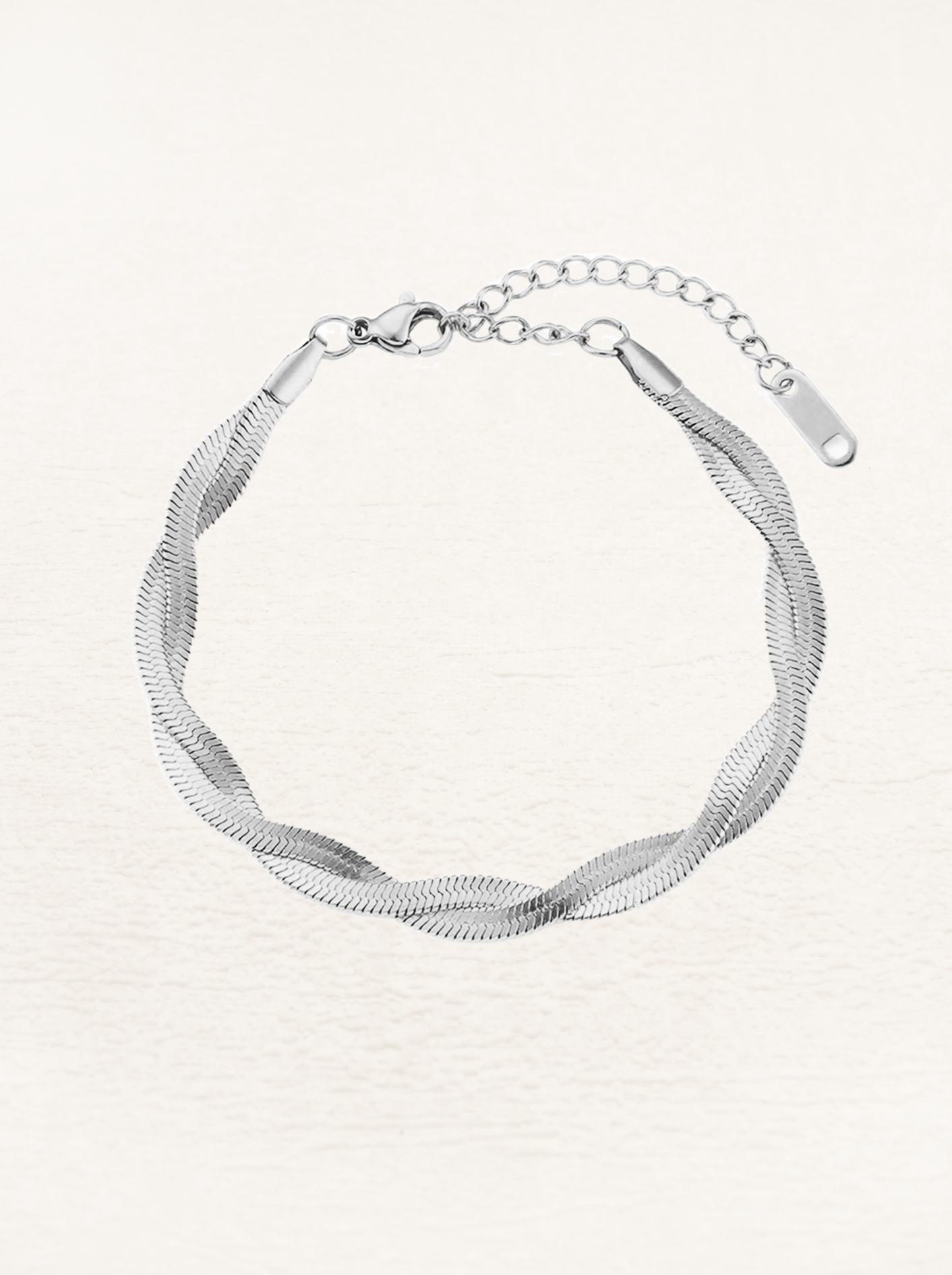 Suus Twisted Snake Chain Armband Zilver