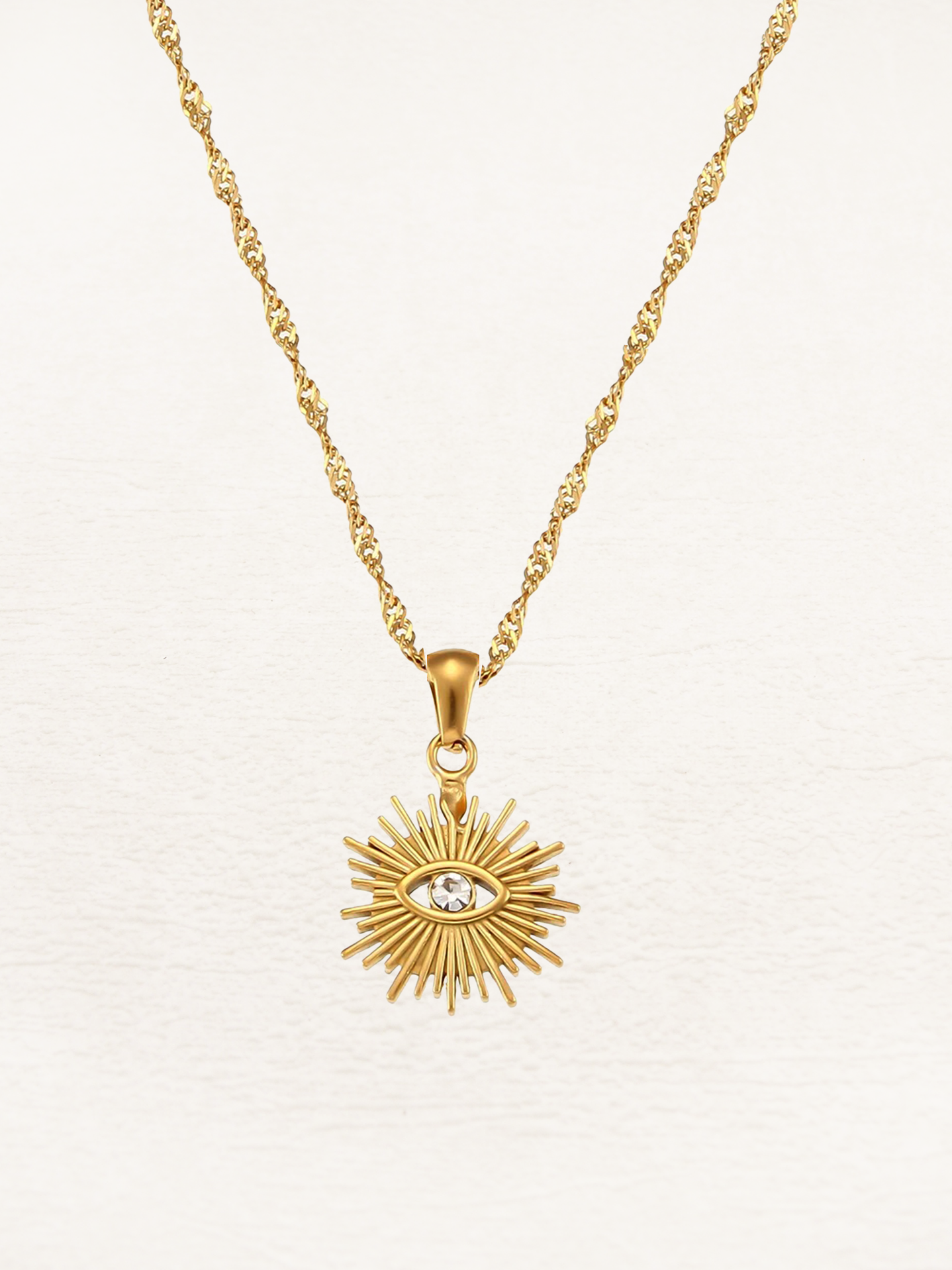 Suze Evil Eye Charm Ketting Goud