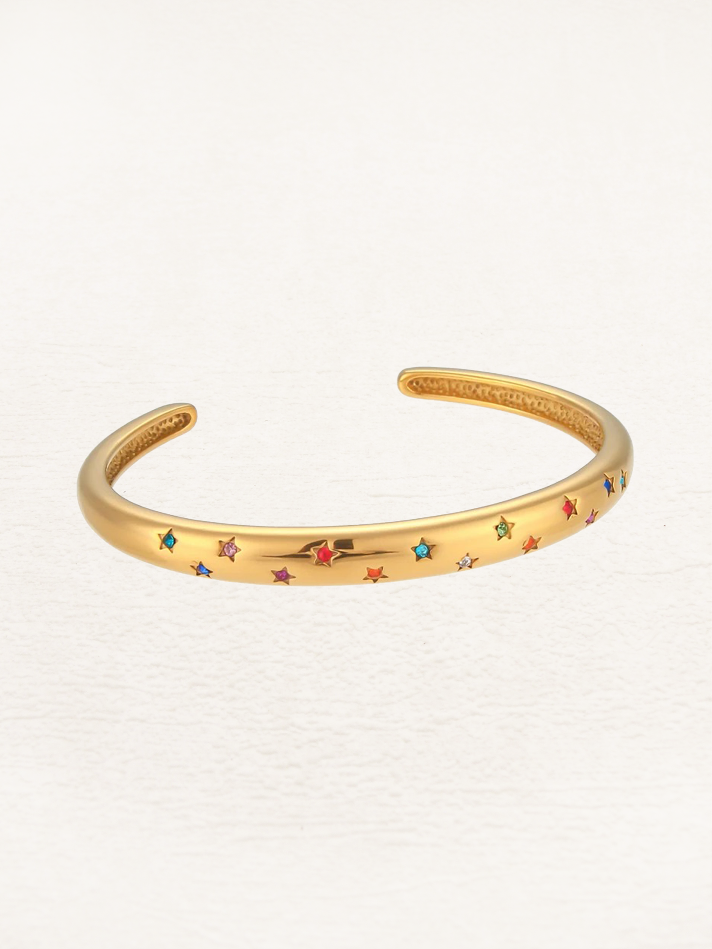 Vanessa Colored Star Bangle - Rosa Jewels