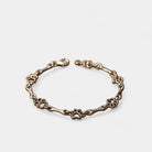 Virelle-Armband-Virelle | Dames armband – sterling zilver, pootafdruk- en botmotief, verfijnde schakelstructuur