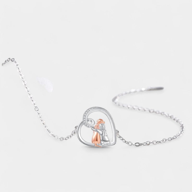 Virelle-Armband-Virelle | Dames armband – sterling zilver, verstelbare schakel met hondontwerp