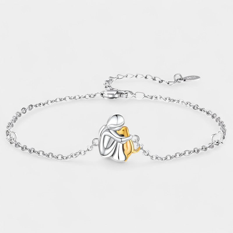 Virelle-Armband-Virelle | Dames armband – sterling zilver, verstelbare schakel met hondontwerp