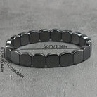 Virelle-Armbanden-Virelle | Heren Armband – Kunststeen Kralen, Vierkante Vorm, Elastische Sluiting