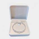 Virelle-Bangle Bracelet-Virelle Armband - Zilveren bangle armband met holle kraal