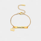 Virelle-Bracelet-Virelle Armband of Enkelband - Titanium stalen armband met hart- en sterbedels