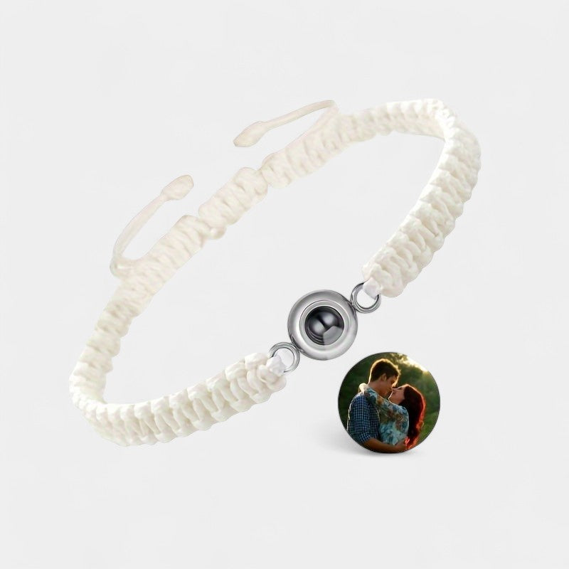 Virelle-Bracelet-Virelle armband - Photo projection woven bracelet van katoen
