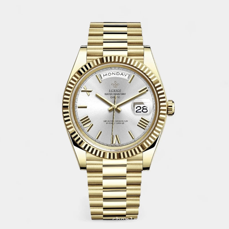 Virelle-ClassicTime-Virelle | Heren Horloge – Automatisch, Dag- en Datumaanduiding, Zakelijk & Casual