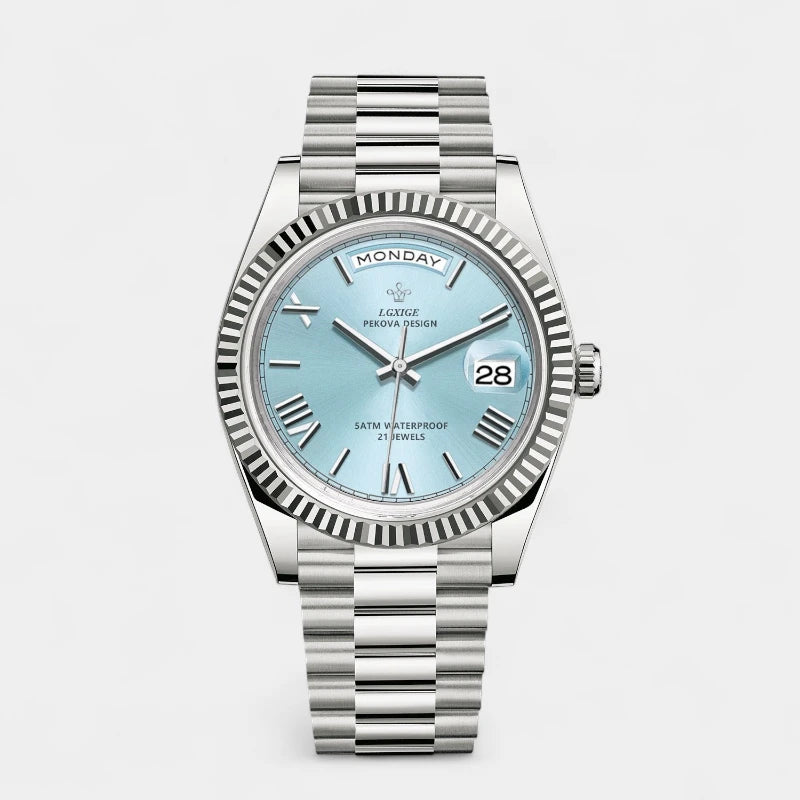 Virelle-ClassicTime-Virelle | Heren Horloge – Automatisch, Dag- en Datumaanduiding, Zakelijk & Casual