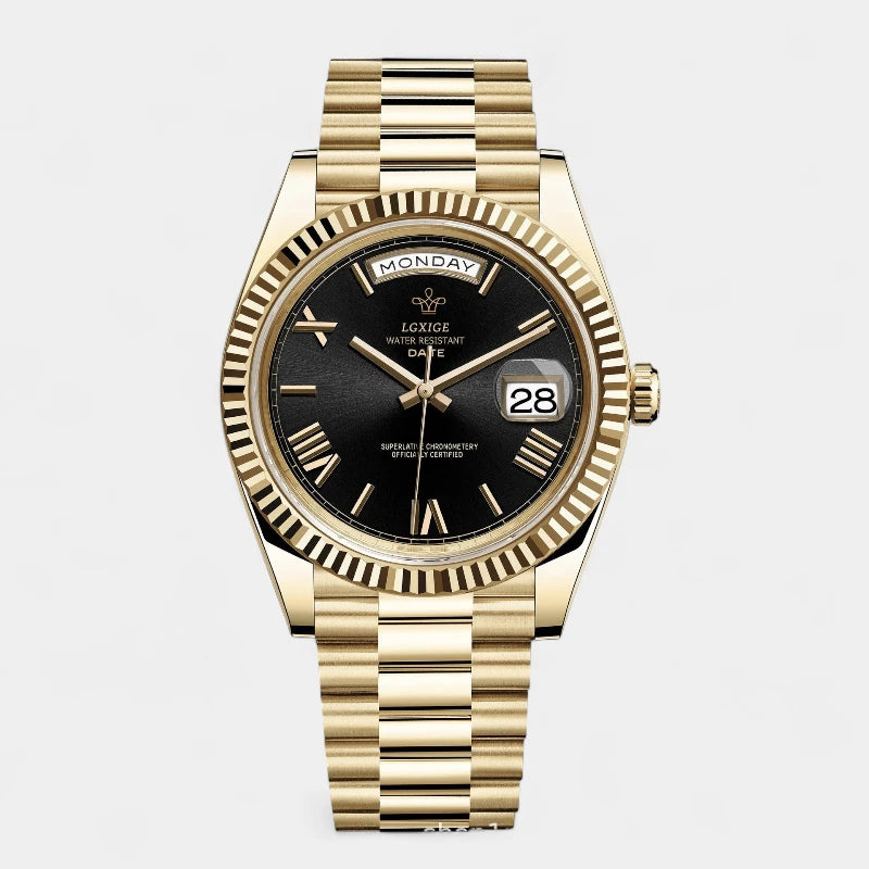 Virelle-ClassicTime-Virelle | Heren Horloge – Automatisch, Dag- en Datumaanduiding, Zakelijk & Casual
