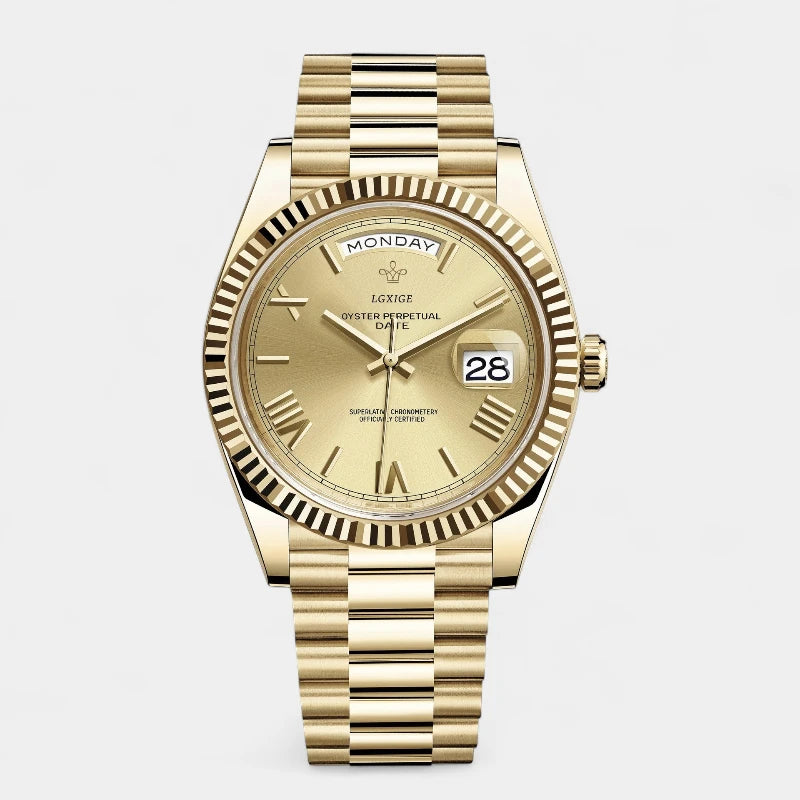 Virelle-ClassicTime-Virelle | Heren Horloge – Automatisch, Dag- en Datumaanduiding, Zakelijk & Casual