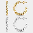 Virelle-Earring-Virelle | Dames Oorbellen – Gedraaide Hoepel, Casual & Tijdloos Design