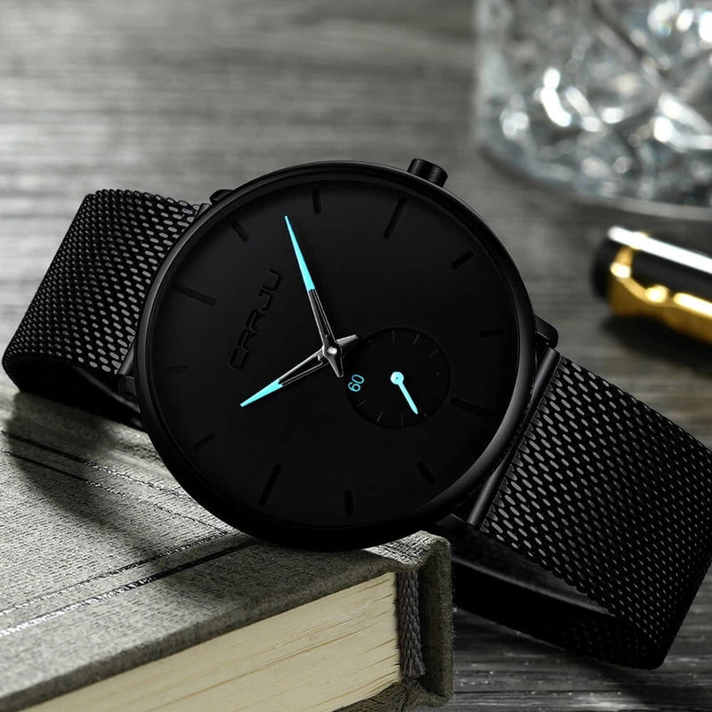 Virelle-Focus-Virelle | Heren Horloge – Analoog Uurwerk, Roestvrijstalen Kast, Minimalistisch Design