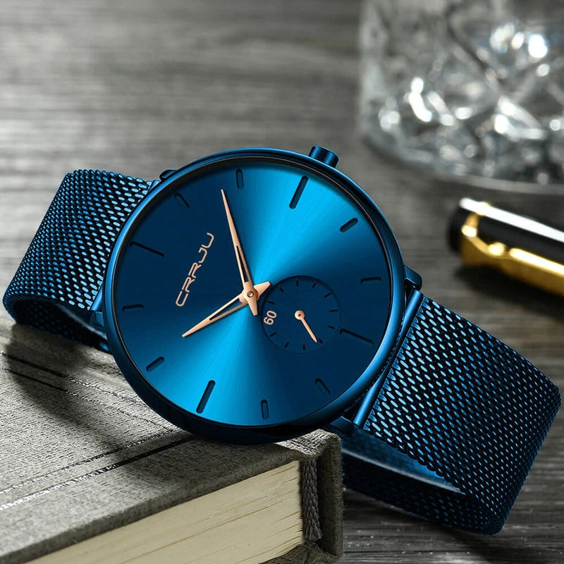 Virelle-Focus-Virelle | Heren Horloge – Analoog Uurwerk, Roestvrijstalen Kast, Minimalistisch Design
