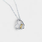 Virelle-Hangerketting-Virelle | Dames hangerketting – sterling zilver, hartvorm met hond en zirkonia